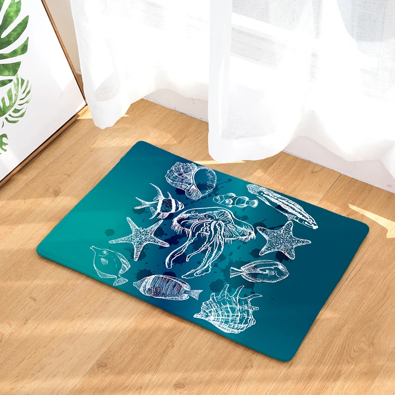 New Anti-Slip Carpets Turtle Print Mats Bathroom Floor Kitchen Rugs 40x60or50x80cm | Дом и сад