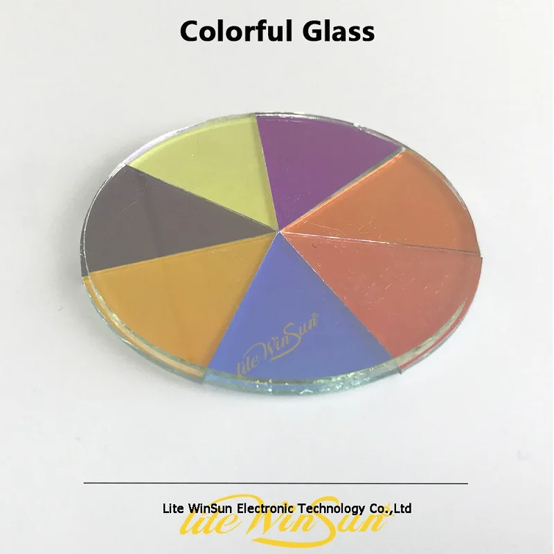 Colorful Glass Litewinsune 1 шт. призматический светильник 16/24 грань ультрафиолетовое стекло(УФ стекло) цветное стекло для 200 Вт 230 Вт Луч светильник - Цвет: Colorful Glass