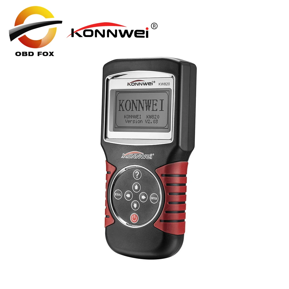

Автомобильный диагностический инструмент KONNWEI KW820, лучше, чем MS509, кВт 820 EOBD OBD2, считыватель кодов двигателя автомобиля, сканер неисправносте...