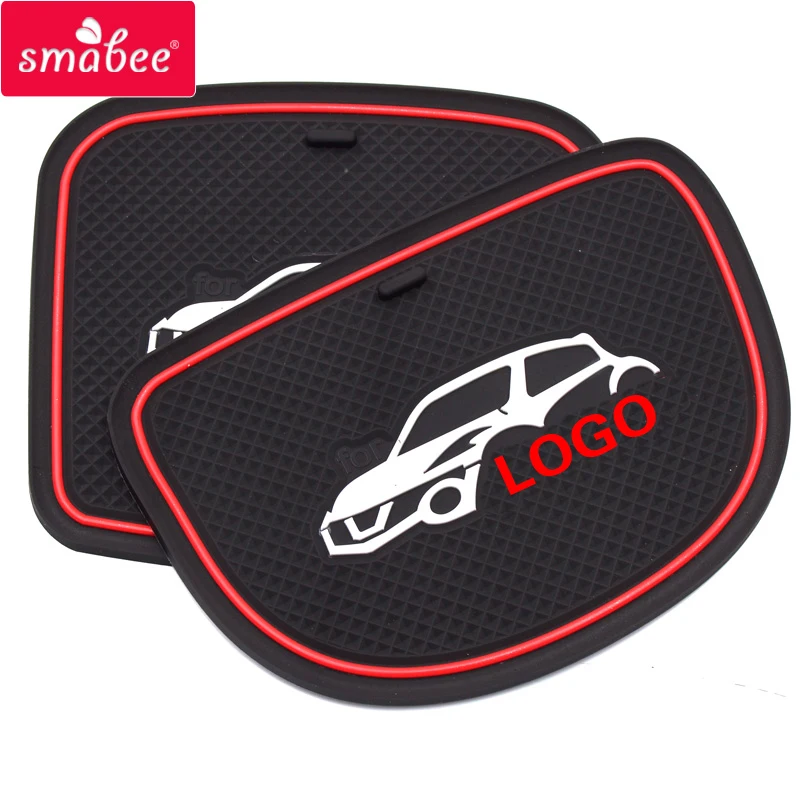 

smabee Gate Slot Pad For Nissan Juke nismo s sl sv decoration Accessories Anti-Slip Mat RED BLUE WHITE Rubber Coaster Cup Holder