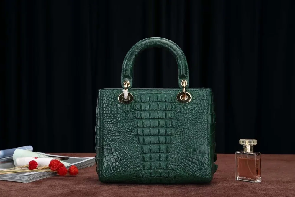 Натуральная крокодиловая кожа, женская сумка на плечо, темно-синий цвет, кожа головы аллигатора, женская сумка через плечо, маленький размер