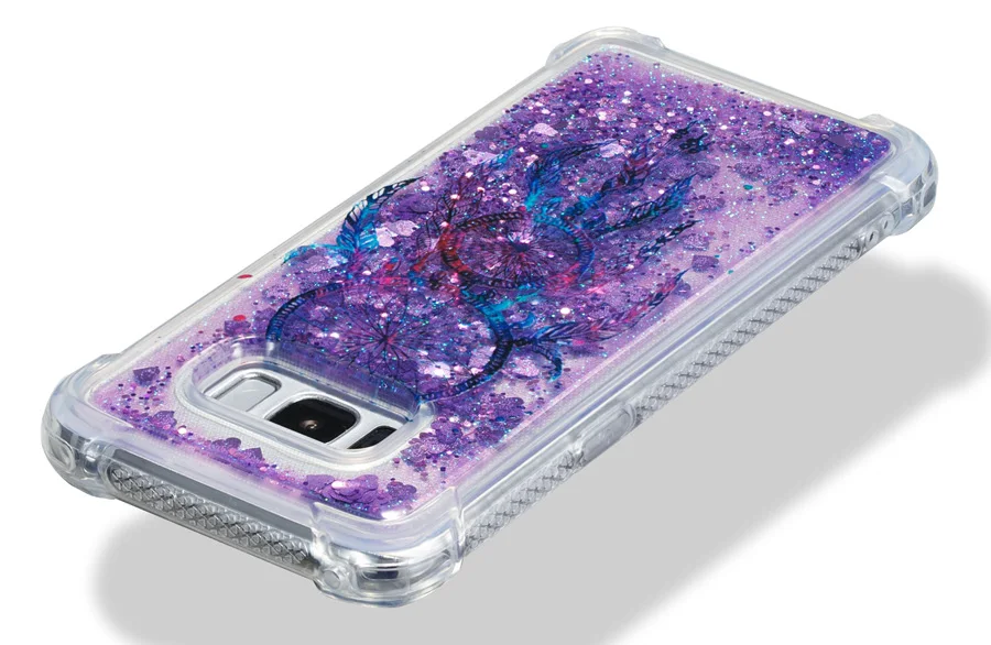 IQD чехол для samsung Galaxy Note 8 S9 S8 Plus S7 S6 Edge S5 Чехол Fusion сверкающий зыбучий песок Блестящий противоударный бампер для девочек Новинка