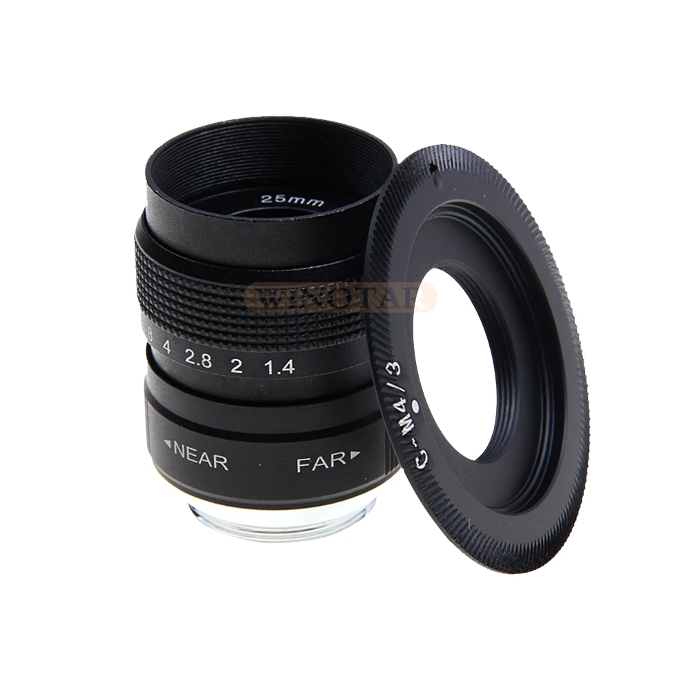 Fujian 25 мм F1.4 CC TV lens + C Mount для Micro 4/3 m4/3 Olympus EPL5 EPM3 EPL7 OM D EP1 EP2 EP3 EP6 EPL6 EPL3 E M5 M10|c mount|fujian 25mm