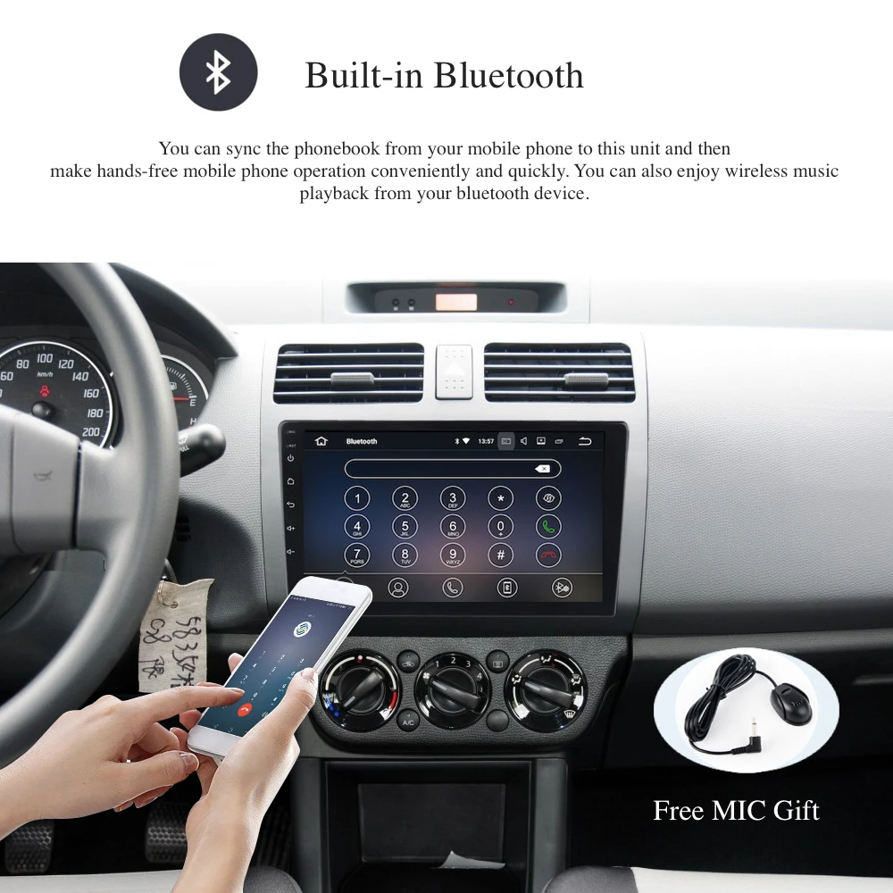 10 2 &quot1 din автомобильное радио GPS Android 8 0/7 1 для Suzuki Swift мультимедиа 2005 2006 2007 2008 2009 2010
