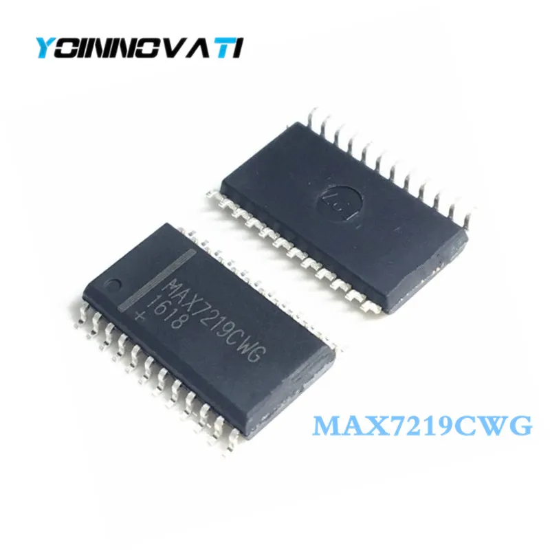 100 шт./лот MAX7219CWG MAX7219C MAX7219 IC драйвер светодиодный объем 8DGT 24-SOIC лучшего качества