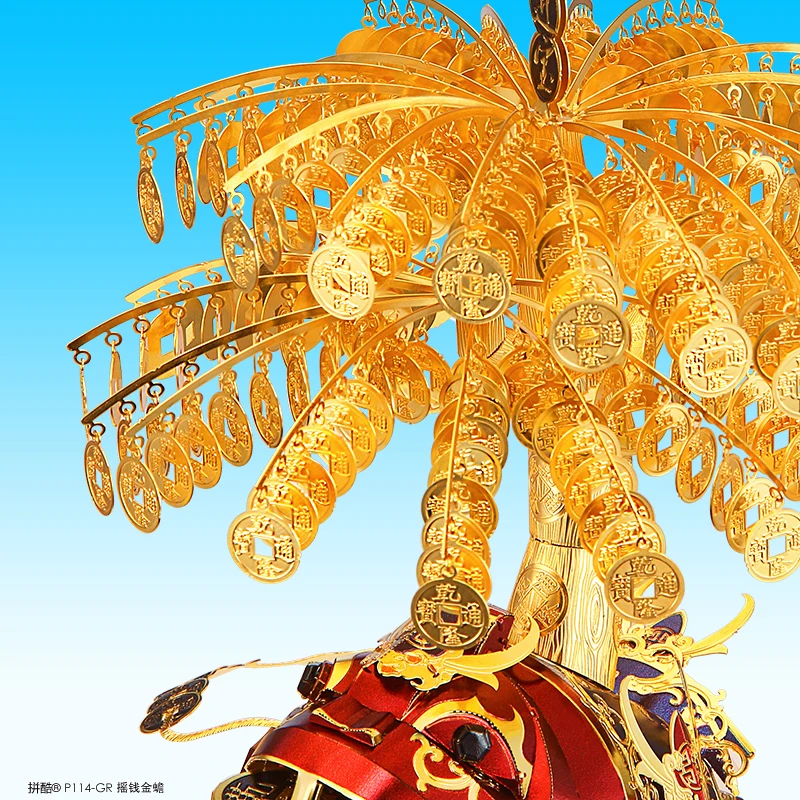 Сдельные Золотая жаба 3D металлические головоломки модель лазерной резки ручной