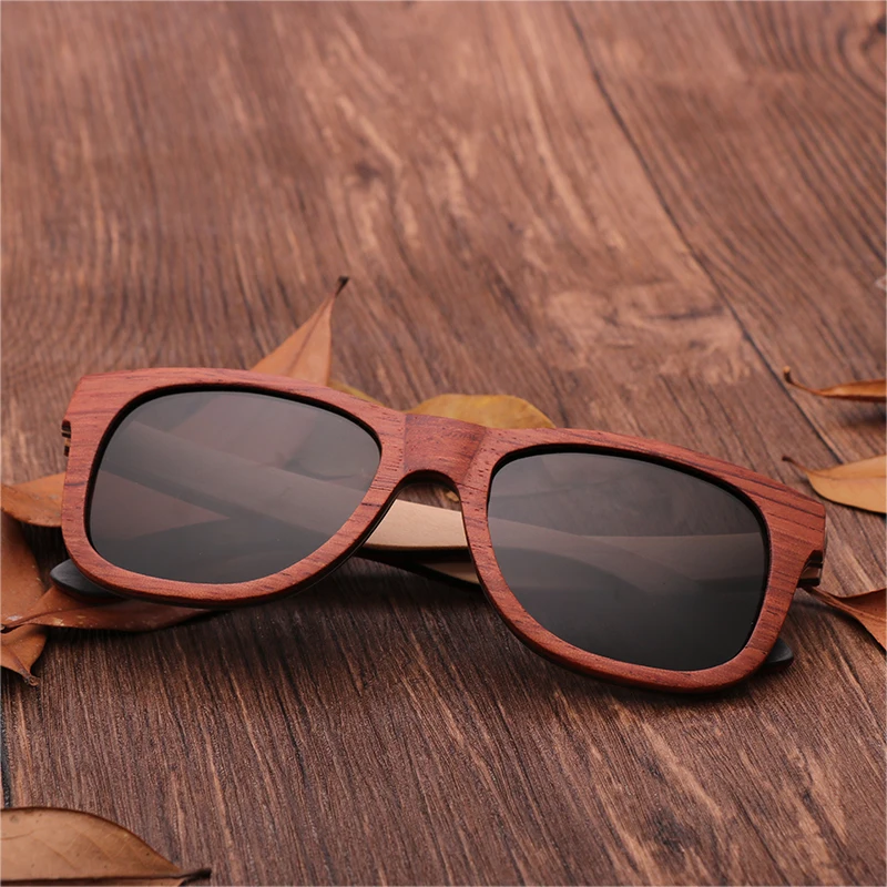

Brazil pear wood & beech wood Laminated sunglasses polarized sunglasses women wood bamboo UV400 sunglasses