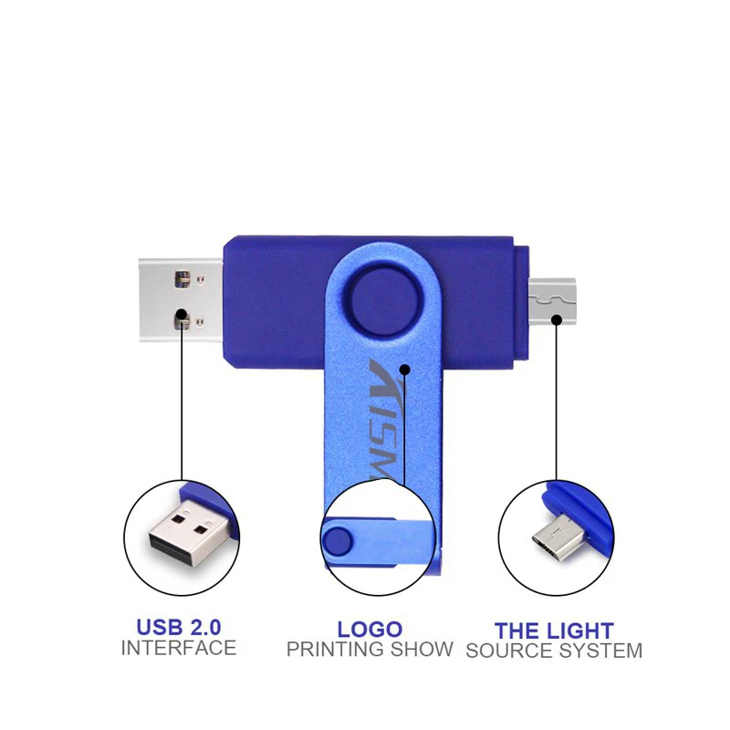 Цветной флеш накопитель Kismo USB 2 0 8 Гб 16 64 OTG металлический для Samsung S6 S7 Edge Sony Z3 Z4 Z5|USB