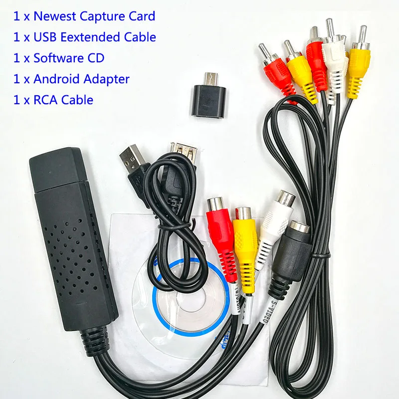 USB 2 0 HDMI к RCA OTG адаптер конвертер Android аудио видео кабели для ПК ТВ DVD VHS устройство
