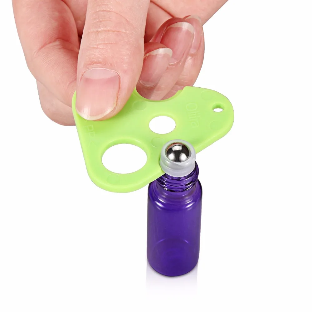 5 мл ролик Бутылочки для эфирного Масла Lyons синий Стекло roll на с металлической