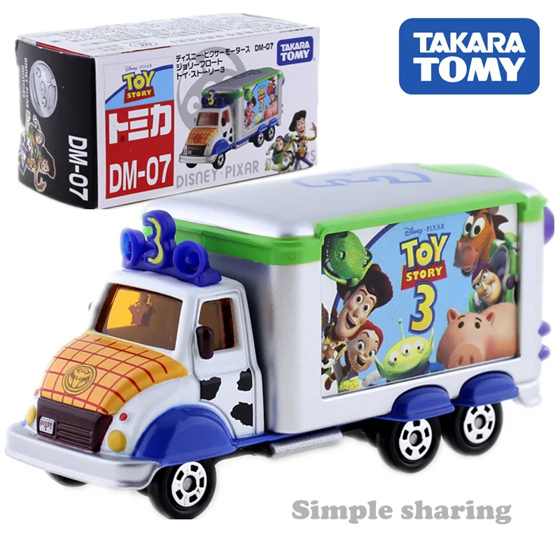 Tomica Disney Motors DM 07 Toy Story 3 Woody Jolly Float Japan Takara Tomy Vehicle Diecast Metal Model New Kids Toys| |