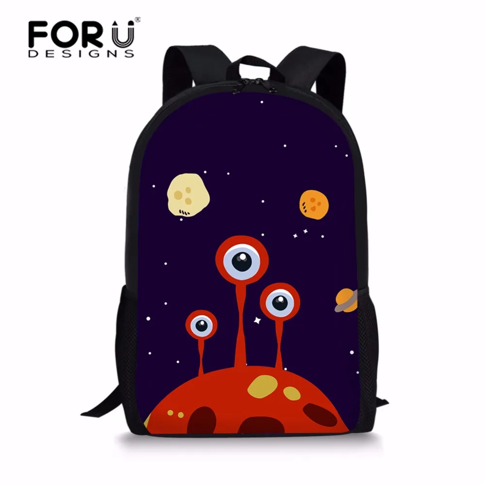 FORUDESIGNS/рюкзак с рисунком монстра для женщин и девочек простой рюкзак Mochila