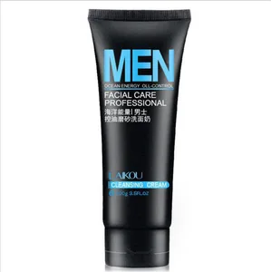 Здоровые мужчины глубокое очищение контроль жирности скраб для лица Очищающее Отбеливающее средство увлажняющее угревое угри уход за лицом отшелушивающее очищение