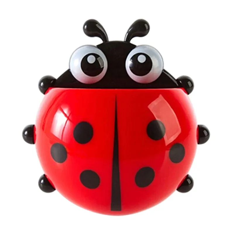 Cute Ladybird Beetle Toothbrush Toothpaste Holder Storage Rack Bathroom Shelves | Обустройство дома