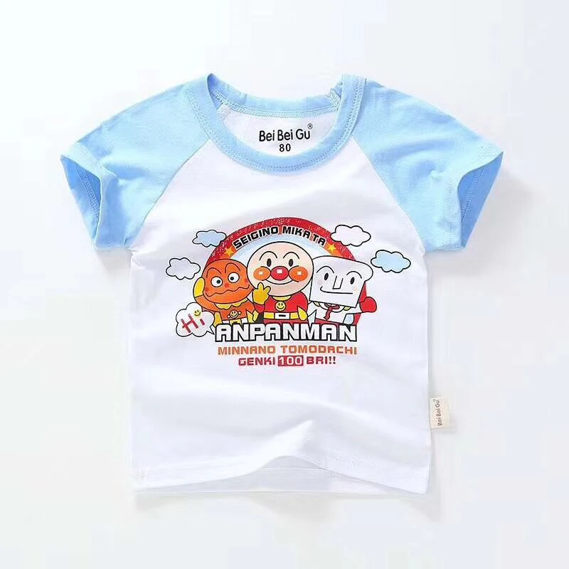 Летние футболки с героями мультфильмов для мальчиков хлопковая футболка