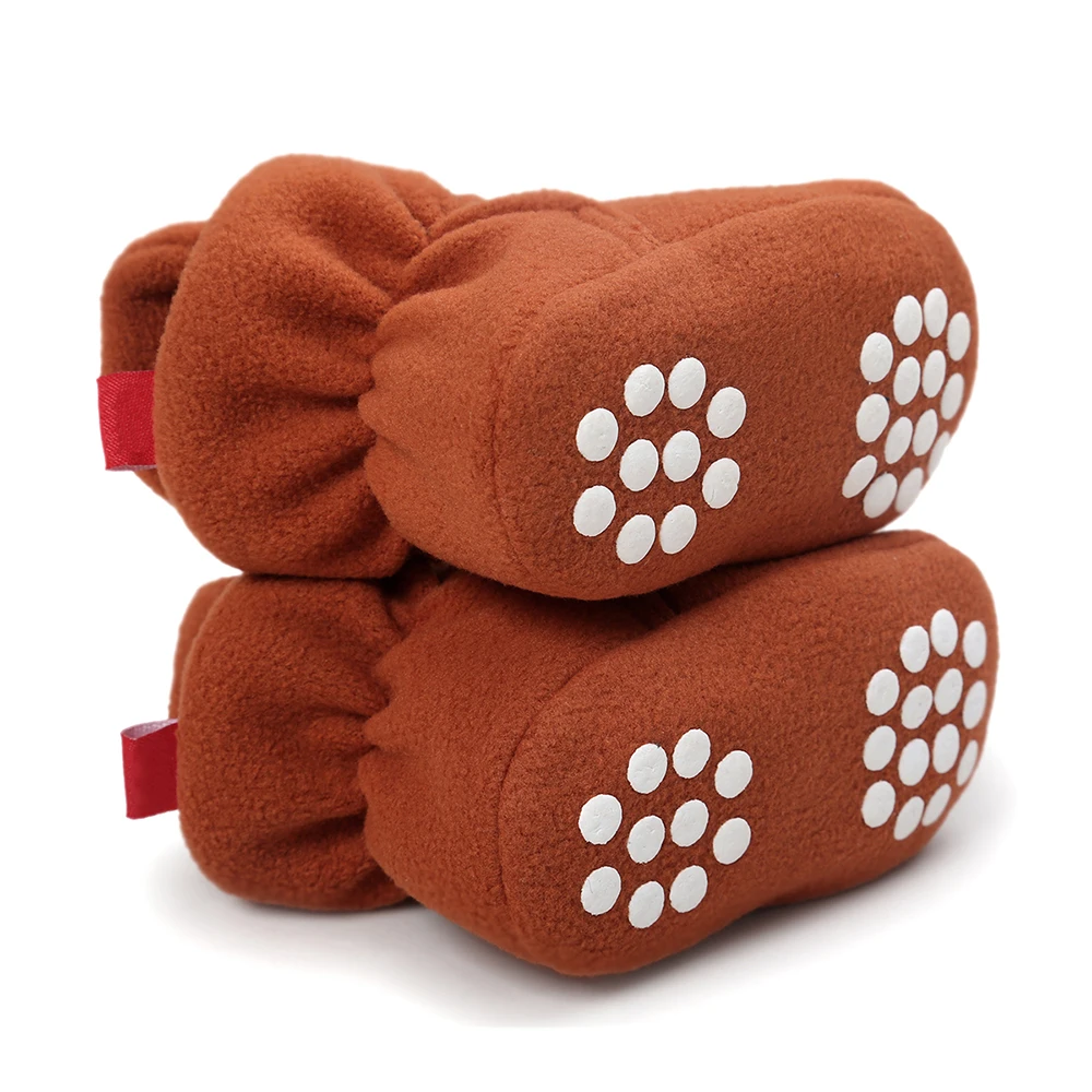 Теплая шерстяная кожаная обувь для новорожденных зимние ботинки унисекс на