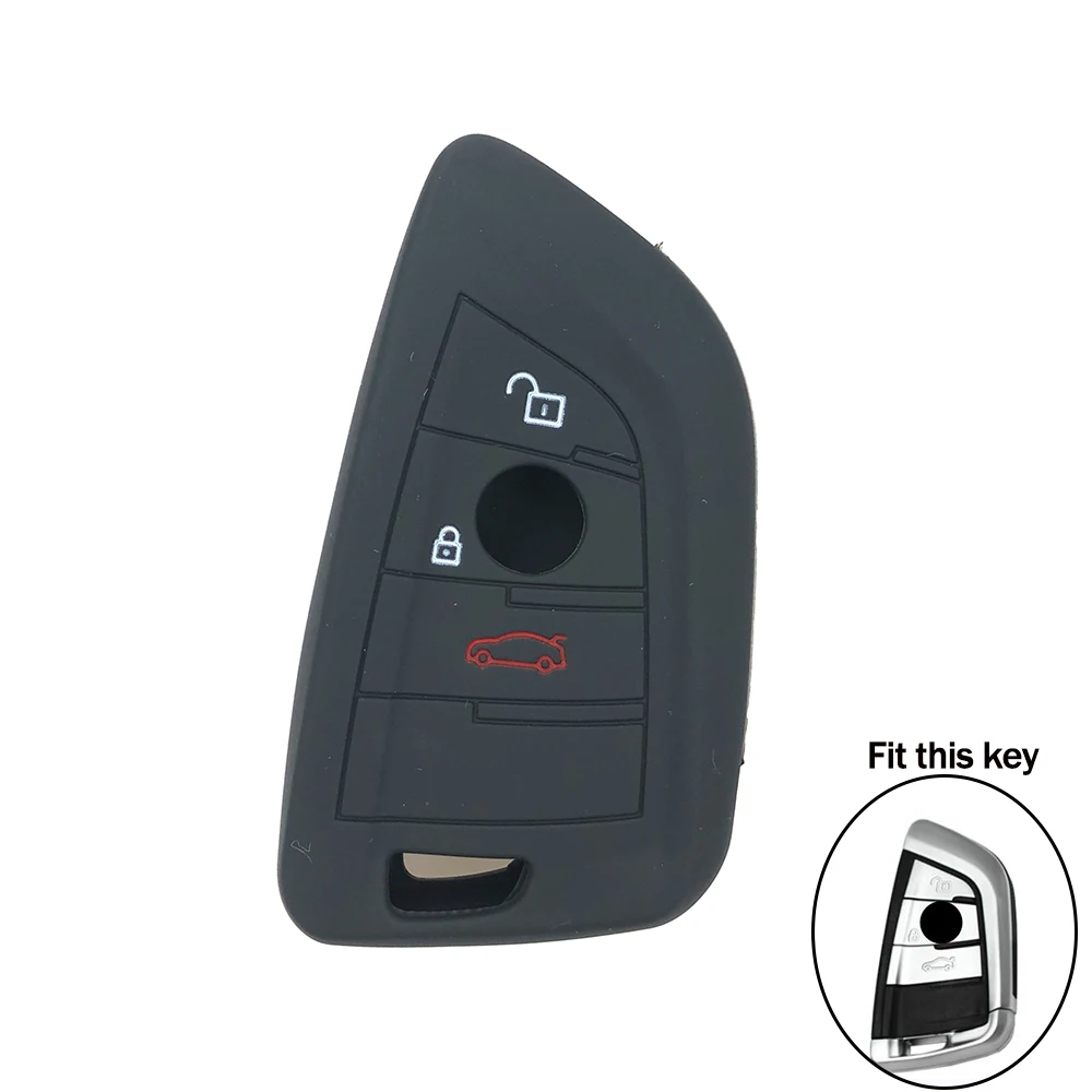 2 кнопки силиконовый Автомобильный Дистанционный Брелок чехол для BMW X1 X5 F15 X6 F16 1 5 7