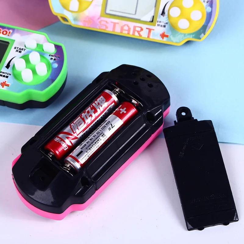 Дети Классические игроки Портативный Ручной игровой консоли тетрис дети