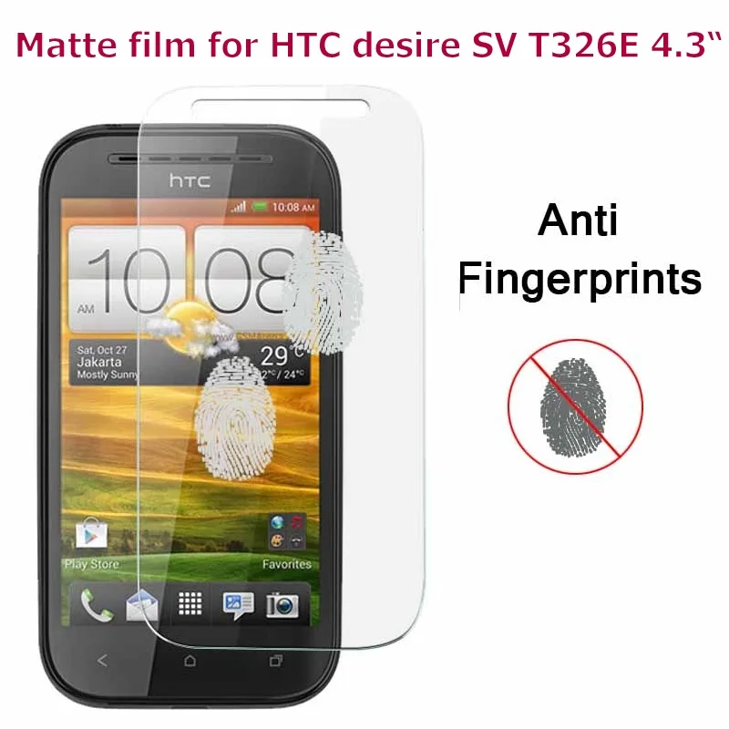Антибликовая матовая пленка для HTC Desire SV T326E VC T328D HD прозрачная глянцевая V T328W T329W ST