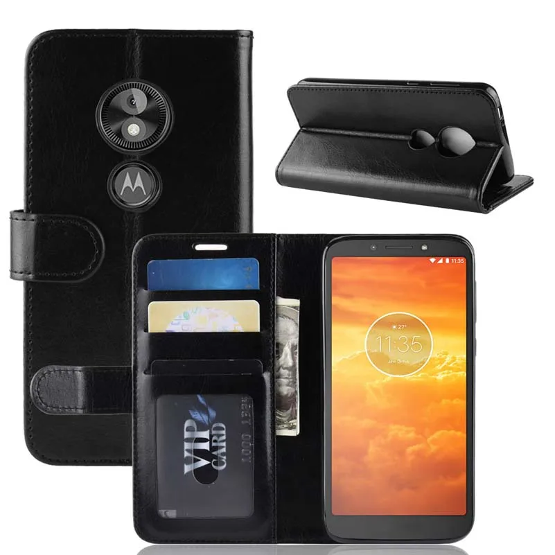 YINGHUI Magnetic Wallet Luxury Elegant R64 Skin Leather Phone Case For Moto E5 Play Go | Мобильные телефоны и аксессуары