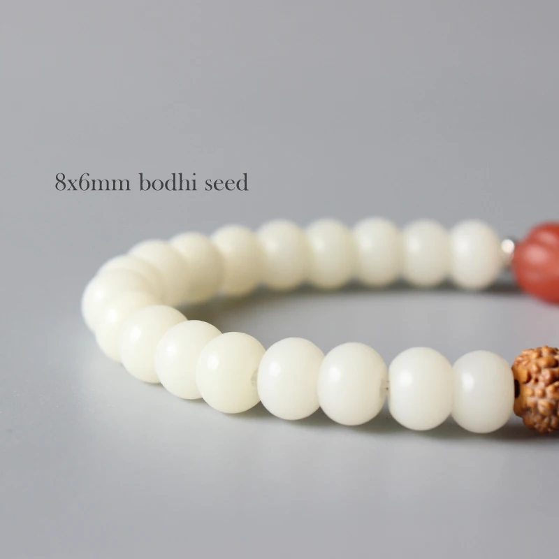 Оптовая продажа браслеты с бусинами из Семян Бодхи Rudraksha для женщин буддистский