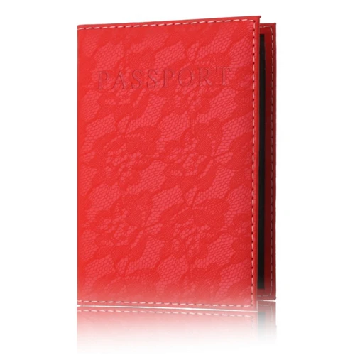 Red ETya, дорожная Обложка для паспорта и кошелька, Русская кожа, для женщин и мужчин, милый кошелек для паспорта, держатель, сумка для карт, чехол, аксессуары для путешествий - Цвет: Red