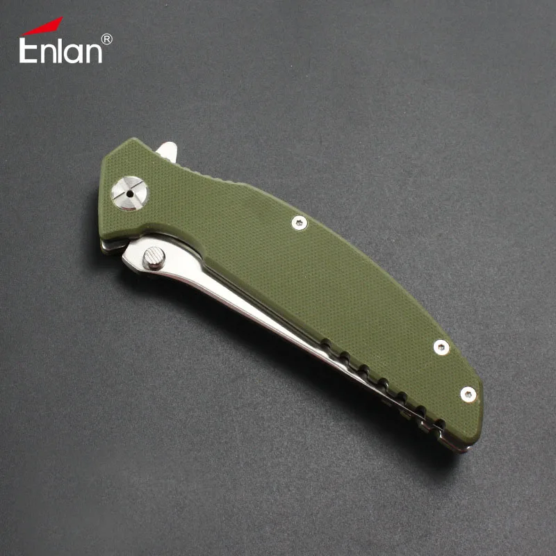 Складной нож Enlan EW054 8Cr13Mov клинок рукоятка G10 ножи с подвесным зажимом для кемпинга