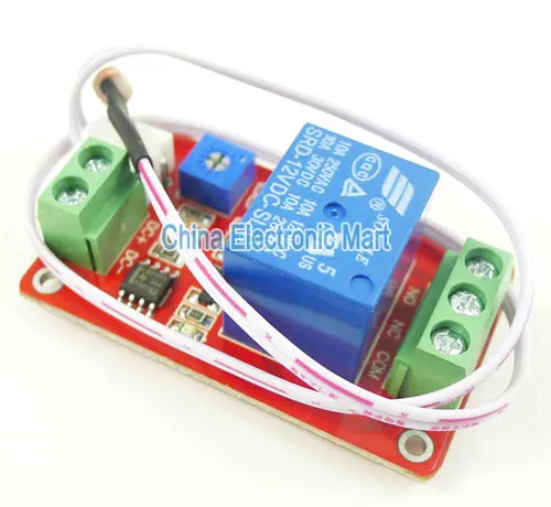 5PCS/ LOT 1 Channel 12V LCRM01 Photosensitive Resistance Relay Control Module Photoswitch | Электронные компоненты и