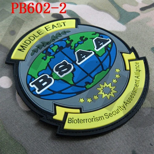 3D ПВХ патч Biohazard зонтик BSAA Европа Дальний Восток Северная Америка Южная Америка Резиновый патч