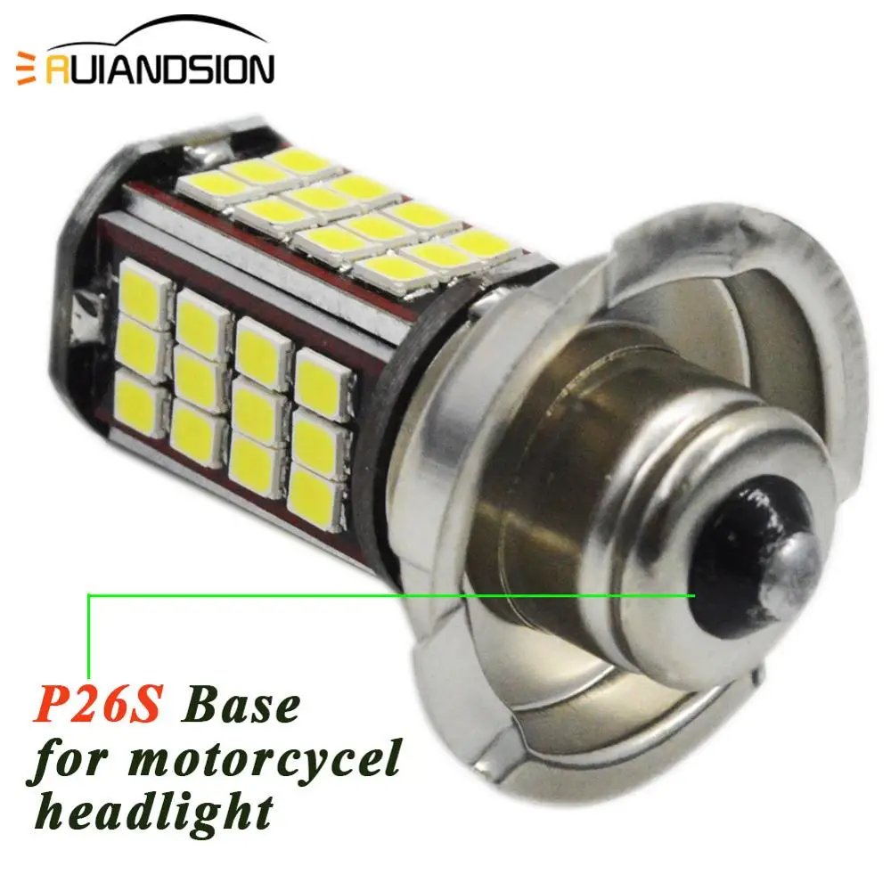 P26S Противотуманные фары для мотоцикла DRL 3030 56SMD мопеды скутера ATV фара Лампа DC 6V 12V