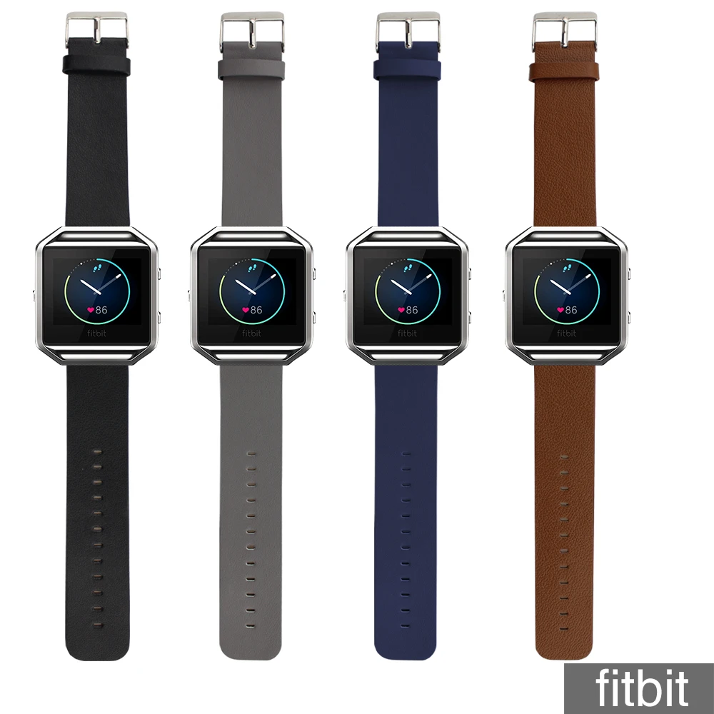 23 мм роскошный кожаный ремешок для часов для fitbit blaze, ремешок на запястье, умные спортивные часы для женщин и мужчин, ремешок для наручных часов из натуральной кожи для fitbit blaze