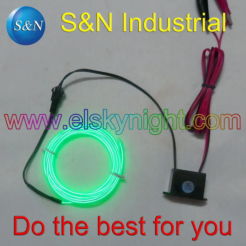 

DC12V El инвертор/контроллер/Драйвер Водонепроницаемый + 1 метр зеленый диаметр 2,3 мм el провод/полоса бесплатная доставка