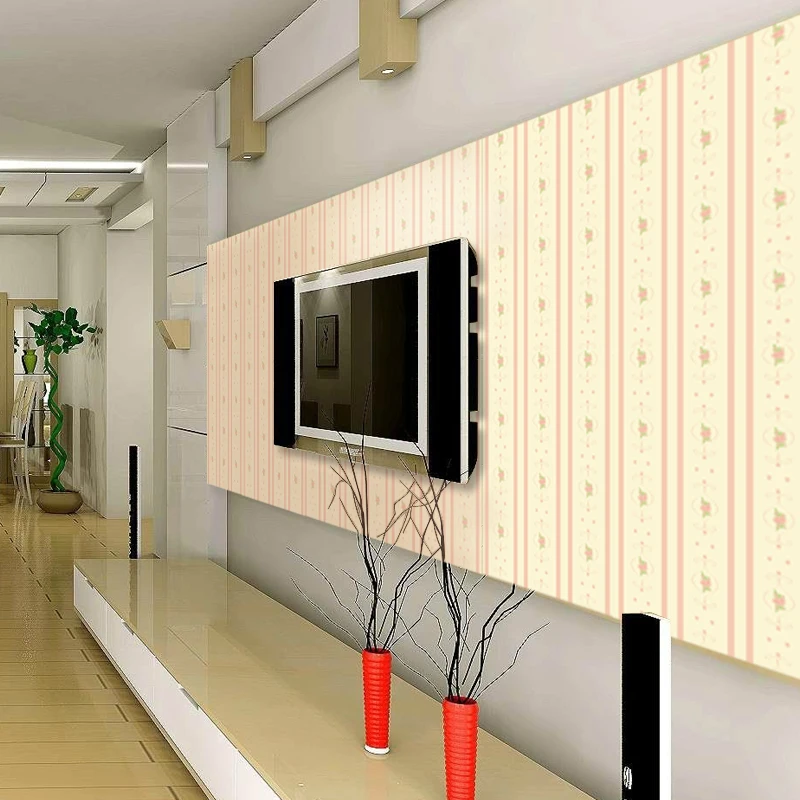 

45cm*10m and 60cm*10m Yellow Wide Striped Wallpaper for Kids Room Wall Decal Self adhesive Bedroom Living Room Stripes W ST-1103