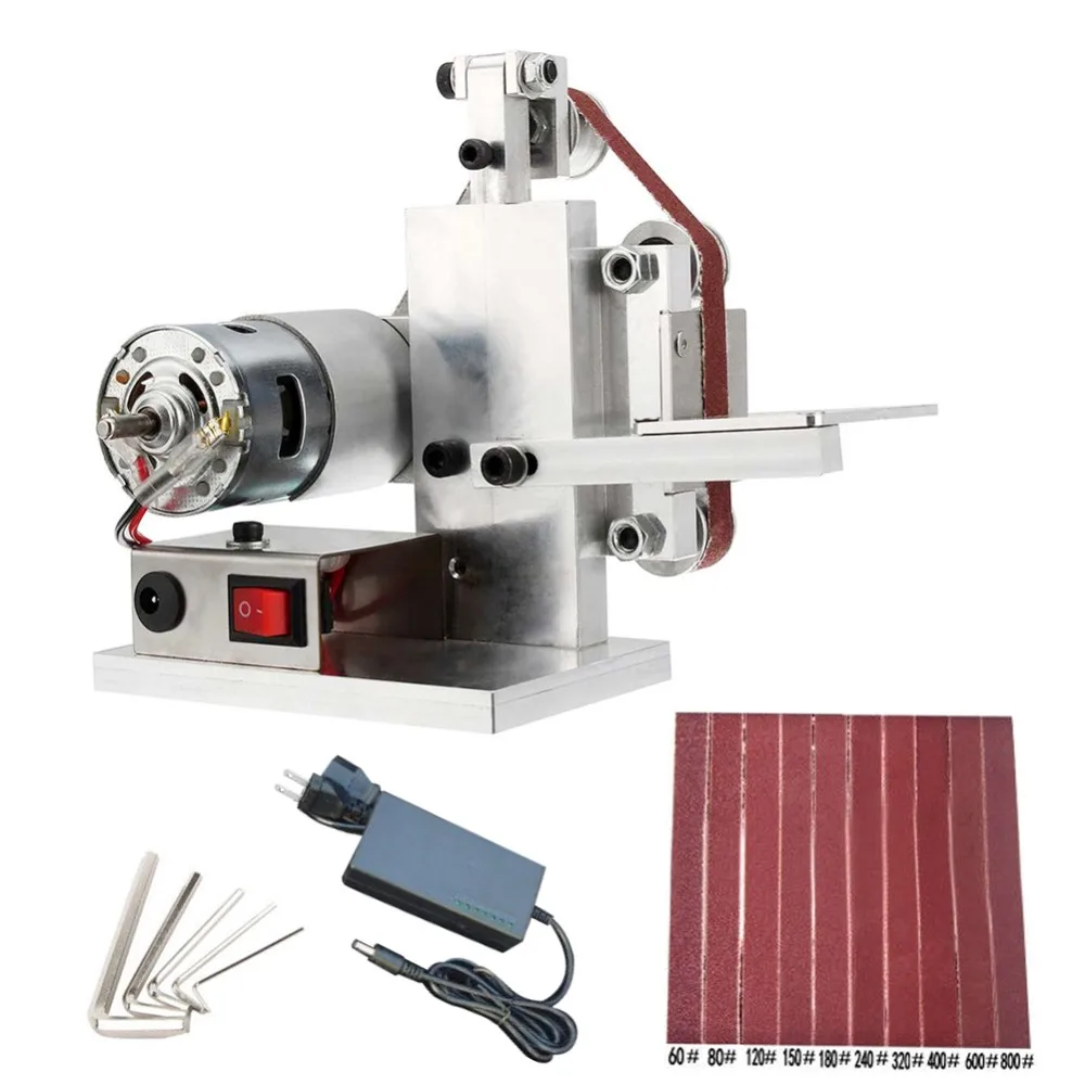 110/240V Mini DIY Electric Belt Grinder Sander Polishing Grinding Machine Edge Sharpener Metal Wood Sanding Machines EU/US PLUG |
