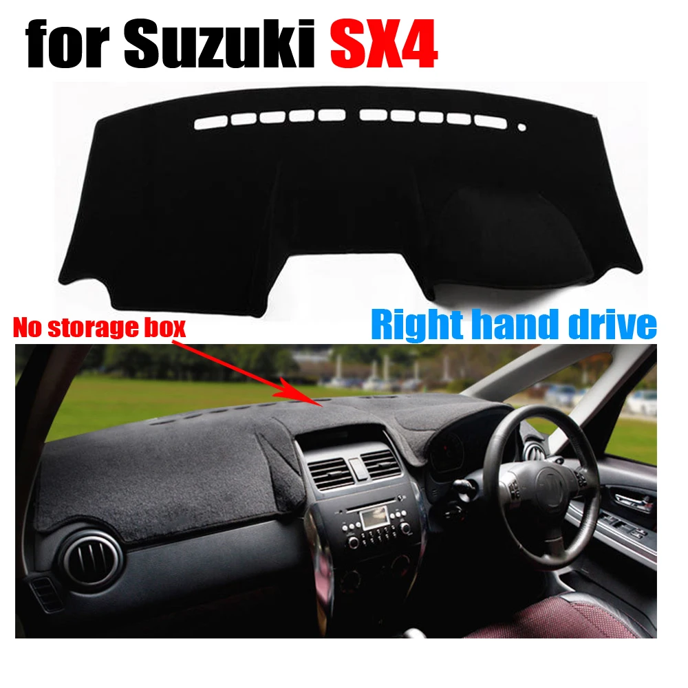 

Car dashboard covers for Suzuki SX4 no storage box dashboard Right hand drive dashmat pad dash cover auto dashboard accessories