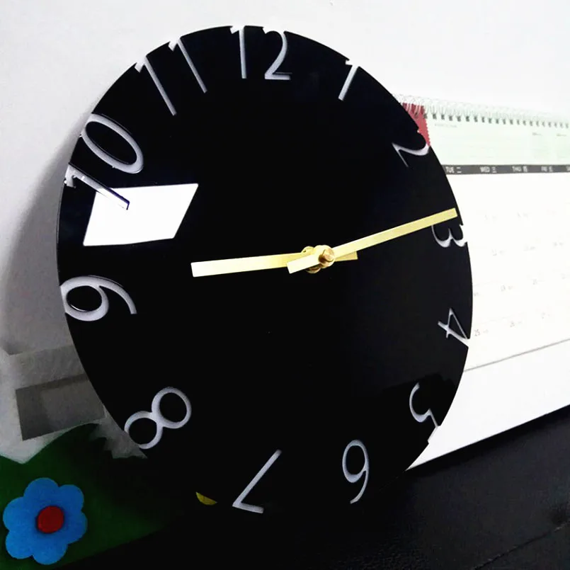 Новые Настенные часы творческих настенные в Европейском Стиле Акриловые DIY