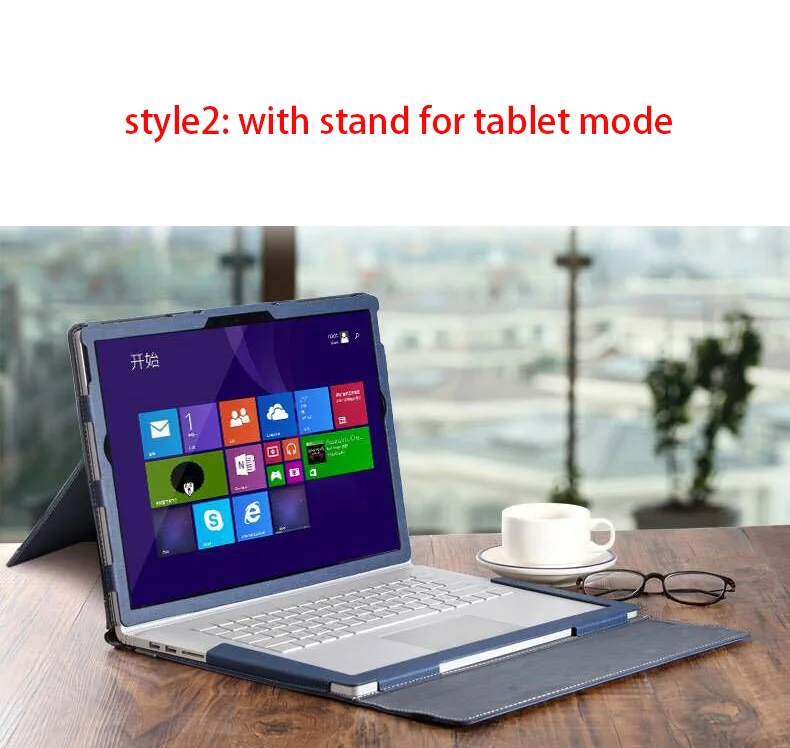 Съемный чехол для microsoft Surface Book2 13,5 Book 2 15 дюймов планшет ноутбук чехол-подставка клавиатура пленка для экрана ручка - Цвет: stand blue