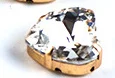 crystal clear TopStone сердце Стекло с украшением в виде кристаллов с золотым схватка на горном хрустале высокое качество, на возраст 12, 14, 16, 18 мм Пришивные бусины платье для изготовления ювелирных изделий - Цвет: crystal clear