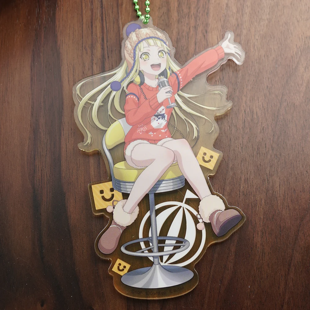 

Bang Dream! Roselia Poppin'Party Afterglow Pastel*Palettes Anime Game Kaa-kun Kokoron Aa-chan Moca Sayo Ako Acrylic Keychain