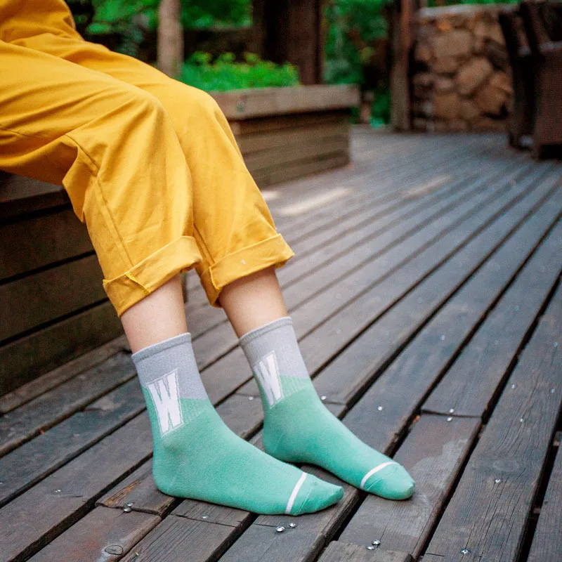 Новые женские Носки хлопка harajuku Письмо kawaii calcetines mujer skarpetki meias feminino calzini donna sokken