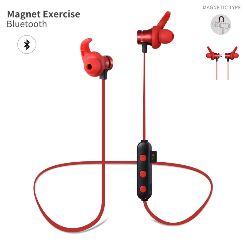 Спортивные Bluetooth наушники беспроводные стерео 4 2 гарнитура Поддержка TF карты MP3 с