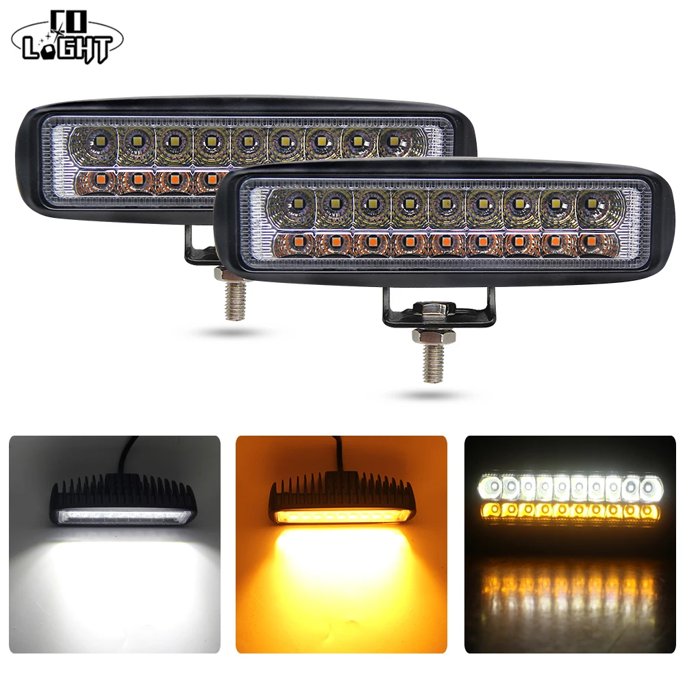 Тонкая светодиодная балка CO LIGHT 6 дюймов 36 Вт рабочий свет 12 В 24 дневные ходовые