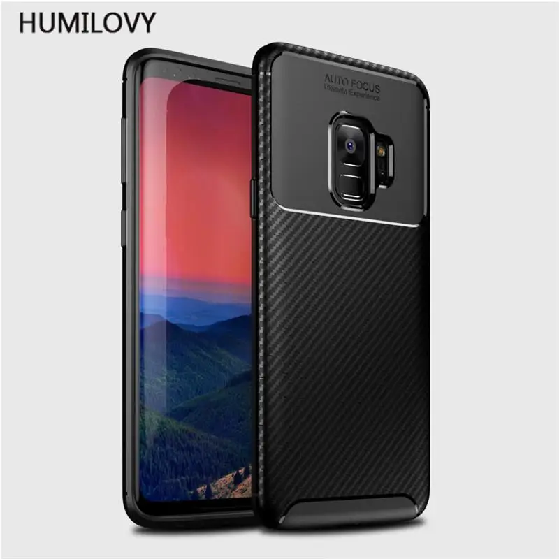 Чехол для Samsung Galaxy S9 чехол силиконовый мягкий ТПУ/углеродное волокно S 9 телефона |