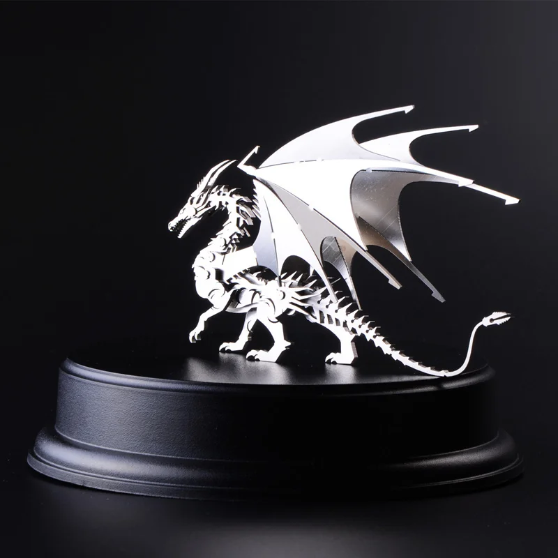 3D Съемная дракон DIY Металлические Подарок на день рождения для мальчиков сборки