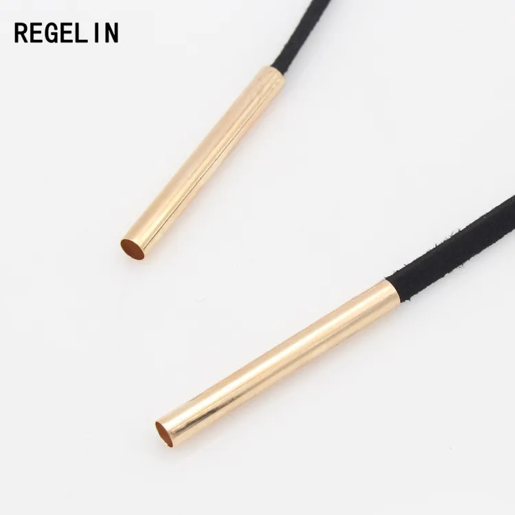 REGELIN Оптовая Продажа Элегантные Модные женские длинные черные ожерелья в виде