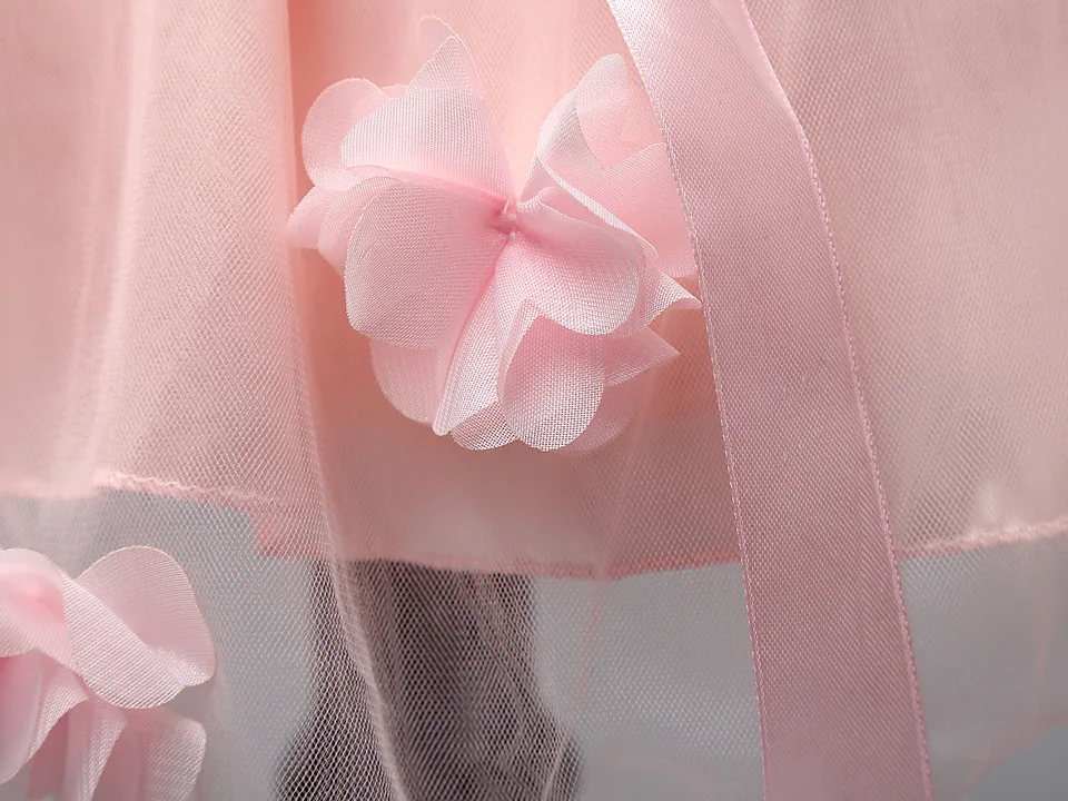 2017 Летние Детские платья для девочек бальное платье без рукавов маленьких