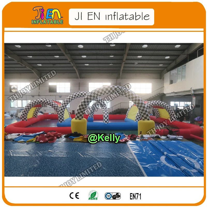 Гигантская надувная гоночная дорожка 15x10 м | Игрушки и хобби