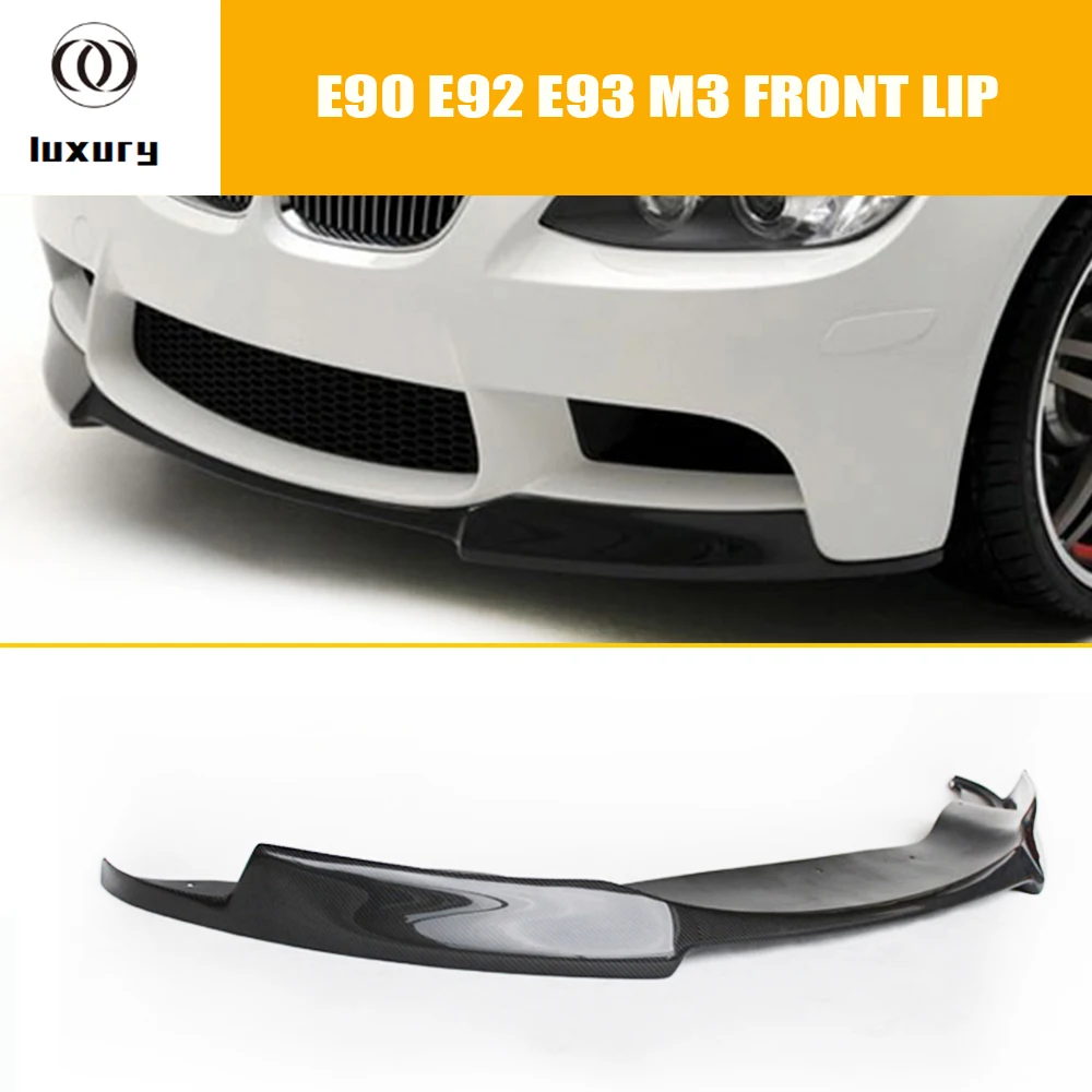 Стильный спойлер M3 V для переднего бампера из углеродного волокна BMW E90 E92 E93 2006