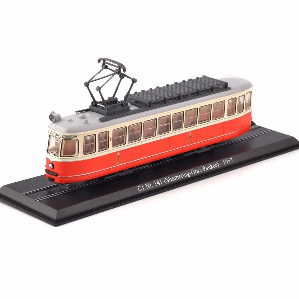 Детские игрушки 1/87 модель C1 Nr.141(Simmering-Graz-Pauker)-1957 Atlas трамвайный автомобиль № 11 Швейцарский трамвай для любителей коллекция подарок