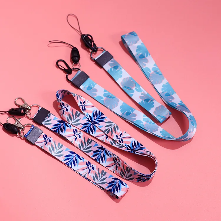 Небольшие свежие листья шейный ремешок Ремешки для ID карты идентификационной